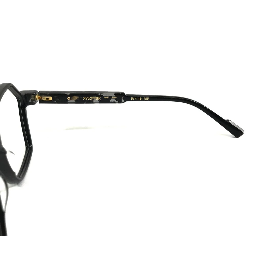 Etnia Barcelona Eyeglasses Frames XYLO BK Black Geometric Hexagonal 51-16-135